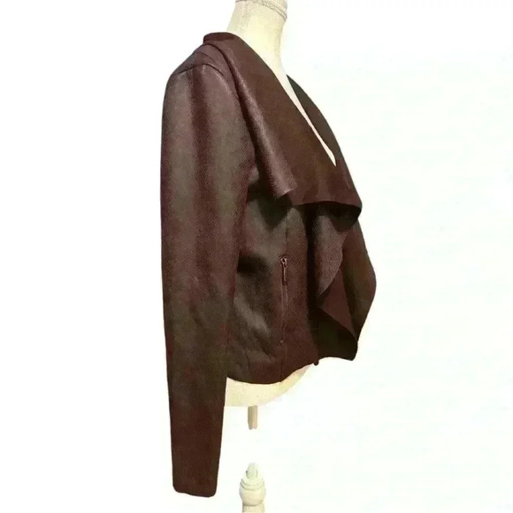 White House Black Market Drape Front Snake Print Jacket Size Small NWT - Picture 6 of 11